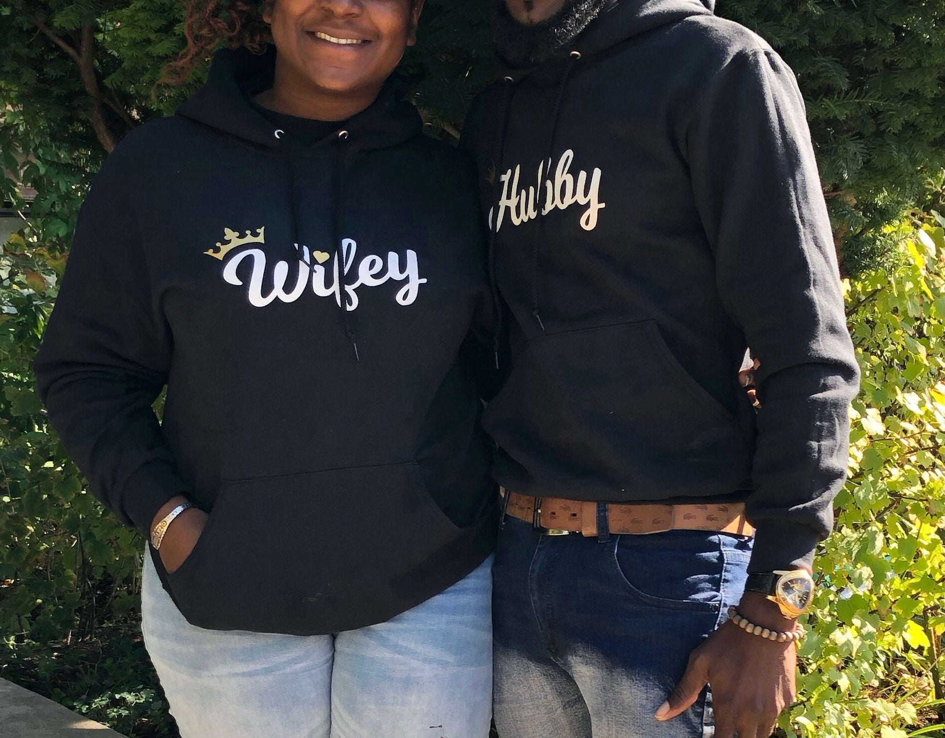 Hubby and Wifey Hoodie