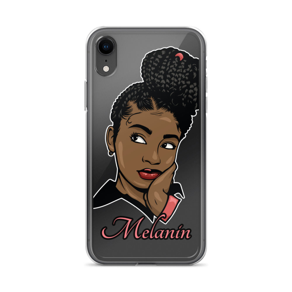 Braided Melanin Girl iPhone Case