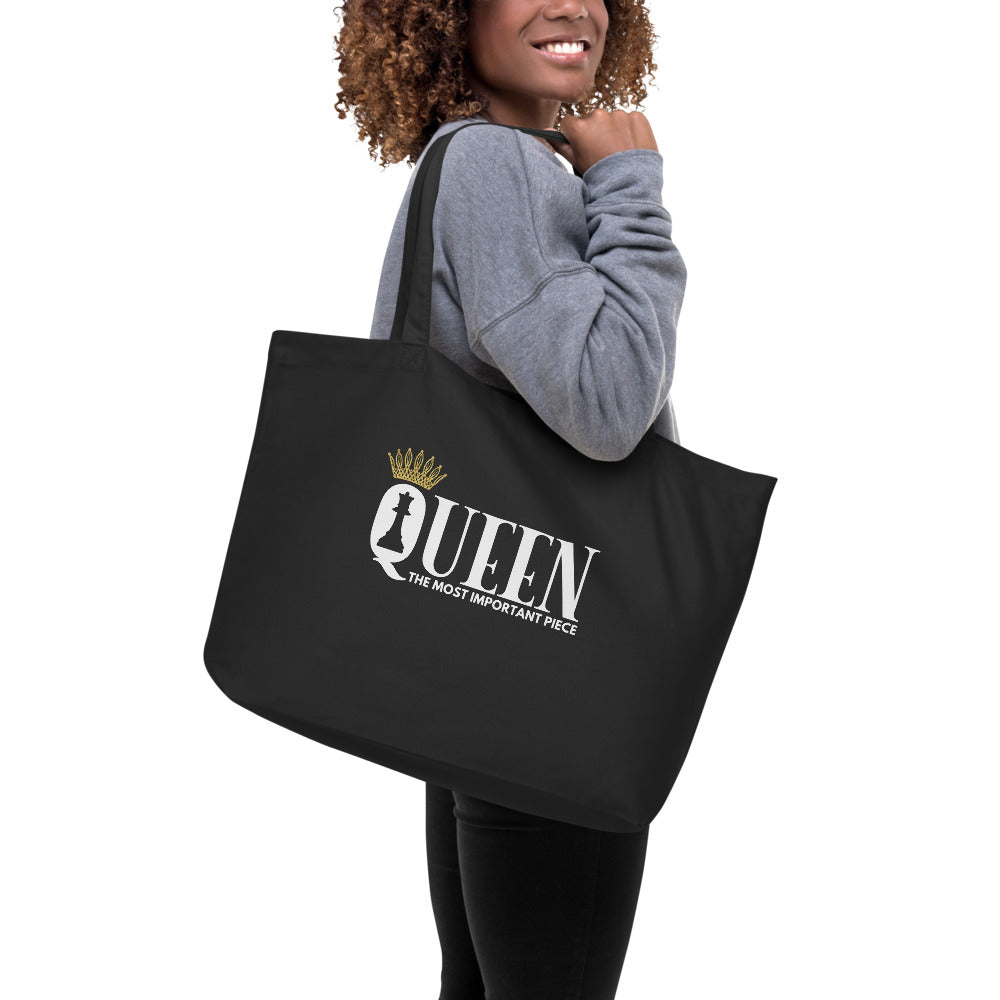 Queen Large organic tote bag