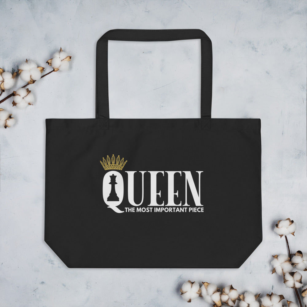 Queen Large organic tote bag